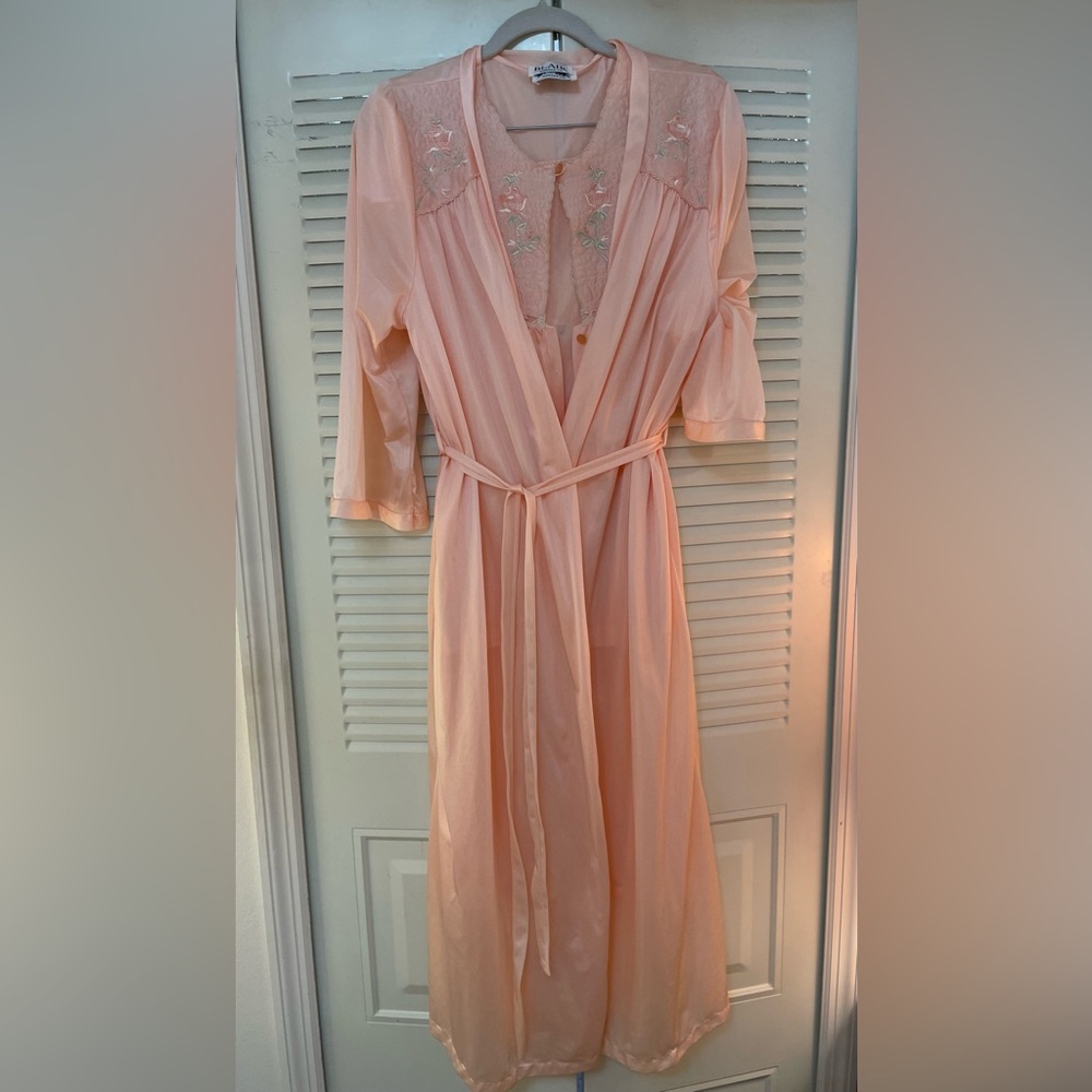 Vintage Peach Sleepwear Set
